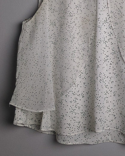 Zara Basic White Layered Blouse