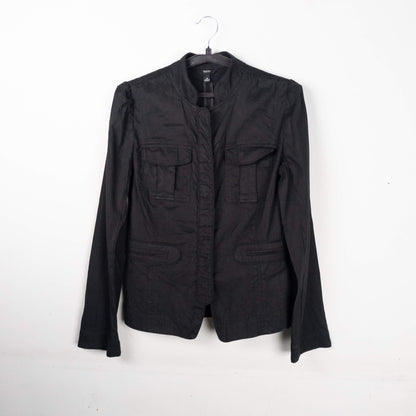 Black Military Style Shacket