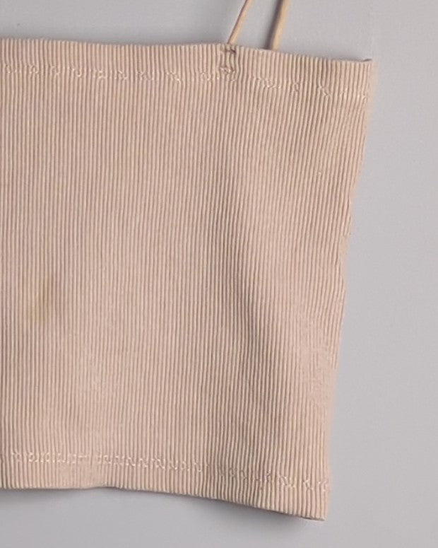 Beige Ribbed Camisole