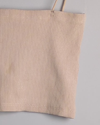 Beige Ribbed Camisole