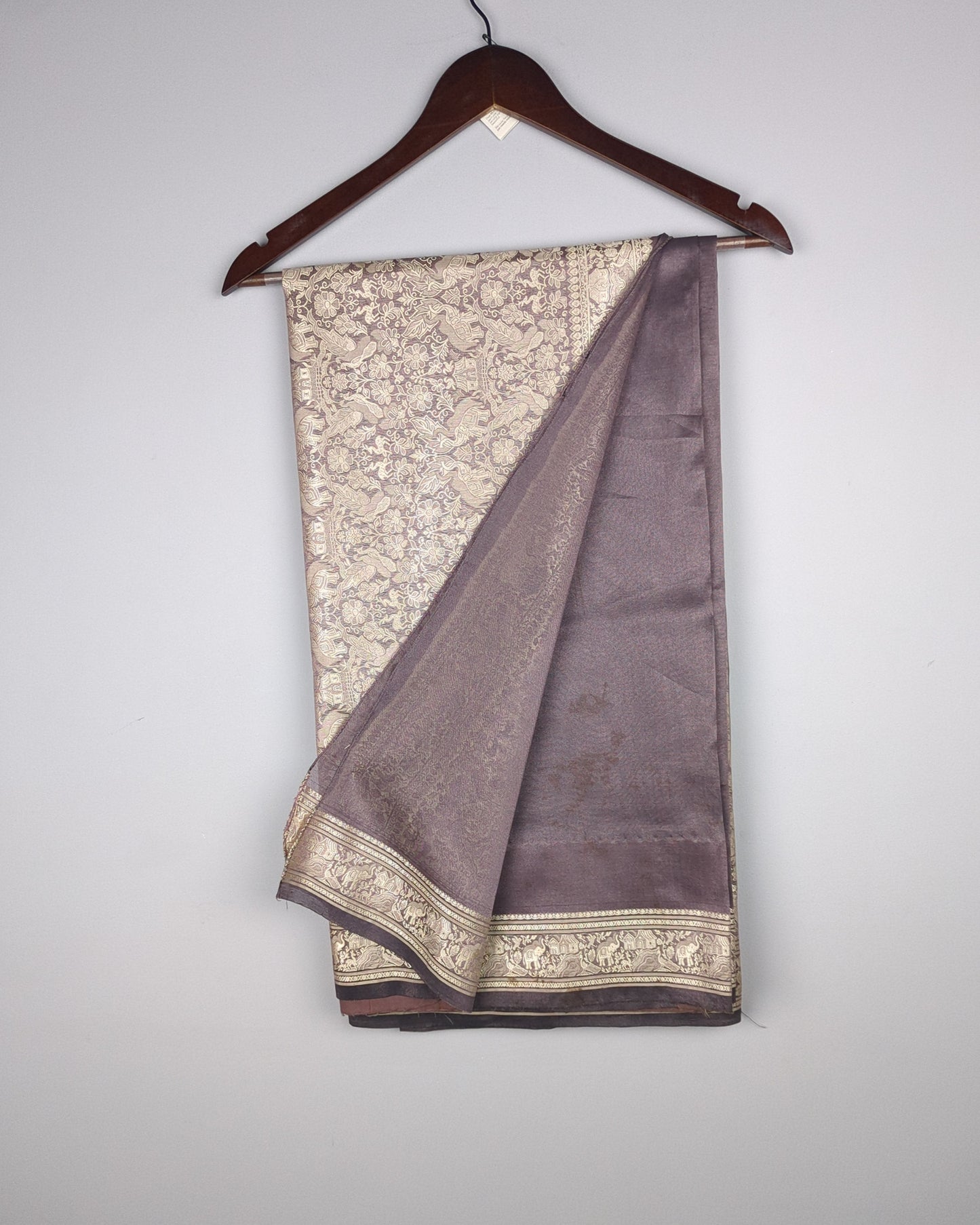 Purple Floral Saree
