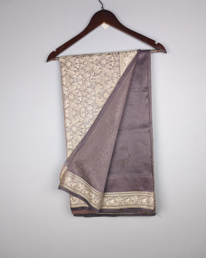 Purple Floral Saree