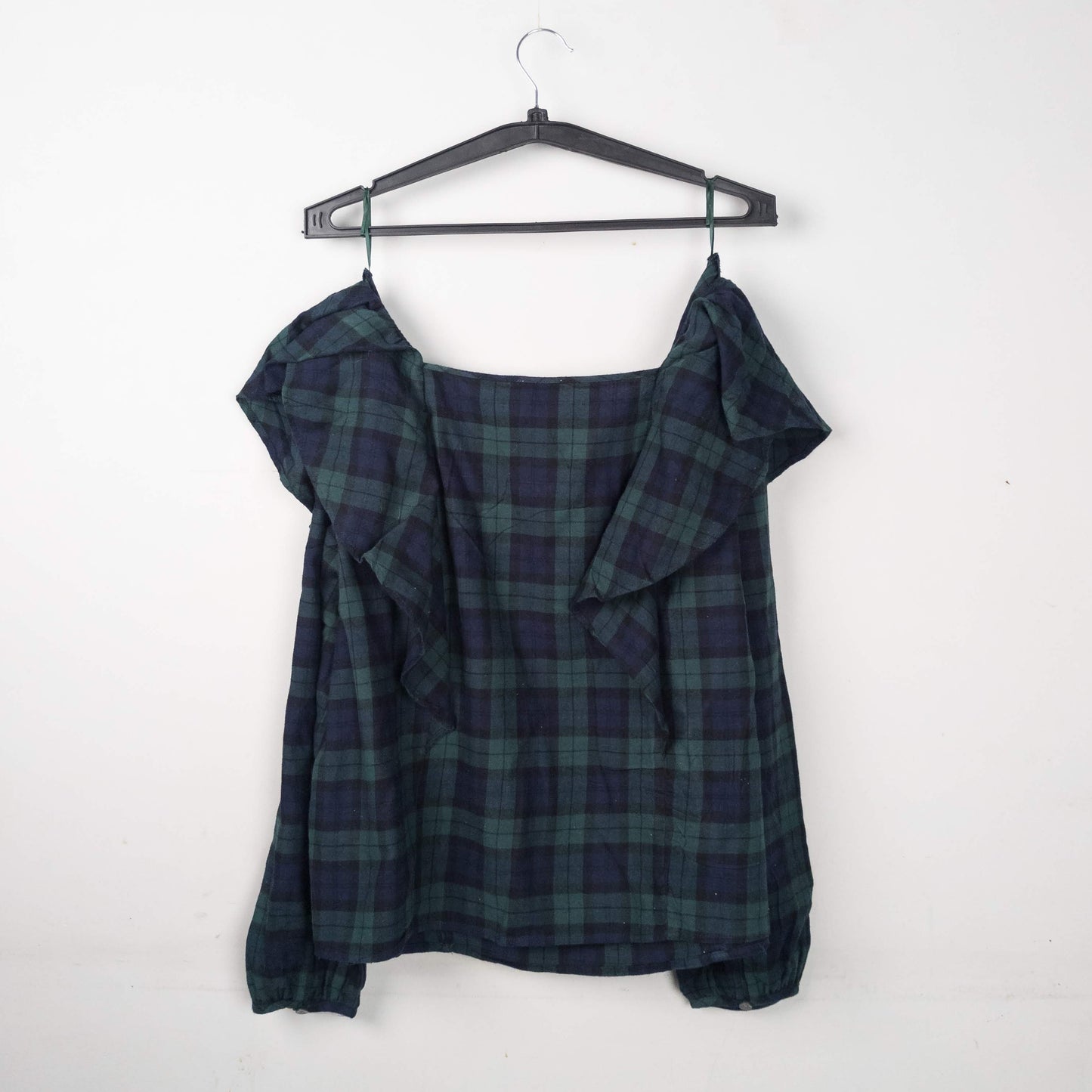 Plaid Ruffle Top
