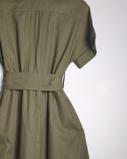 Zara Green Shirt Dress