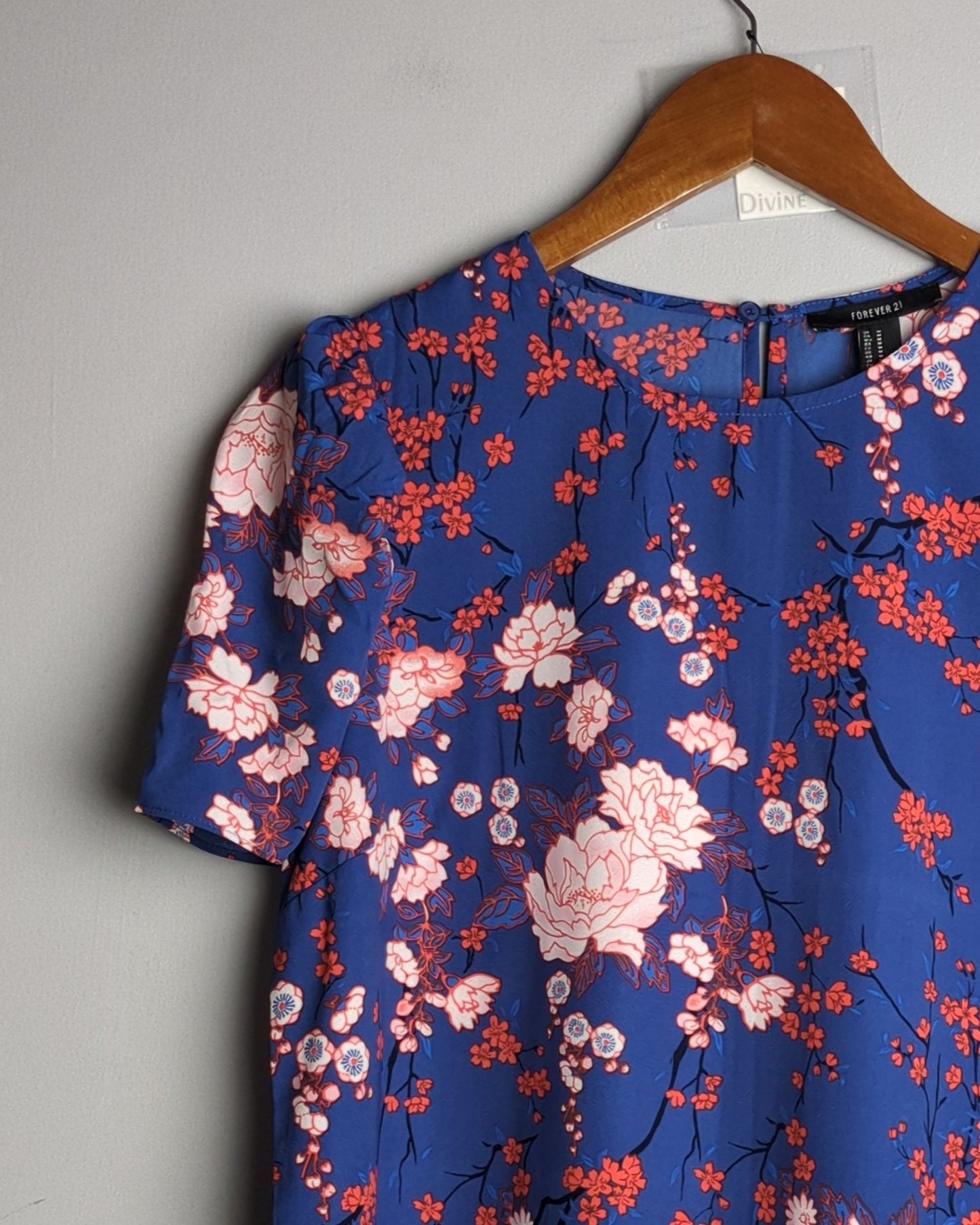 Forever 21 Blue Floral Dress