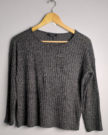 Forever 21 Gray Ribbed Sweater