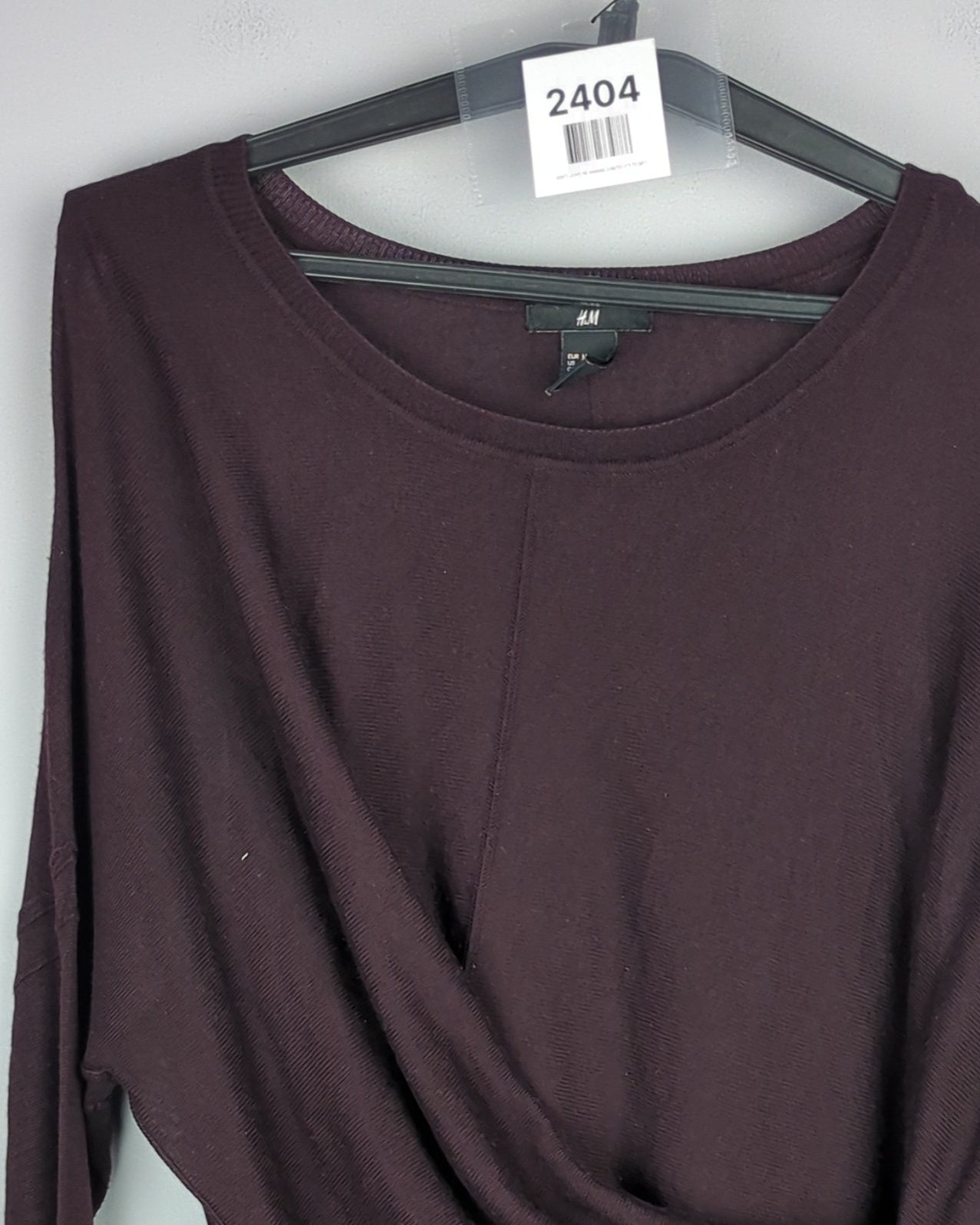 H&M Wine Wrap Top