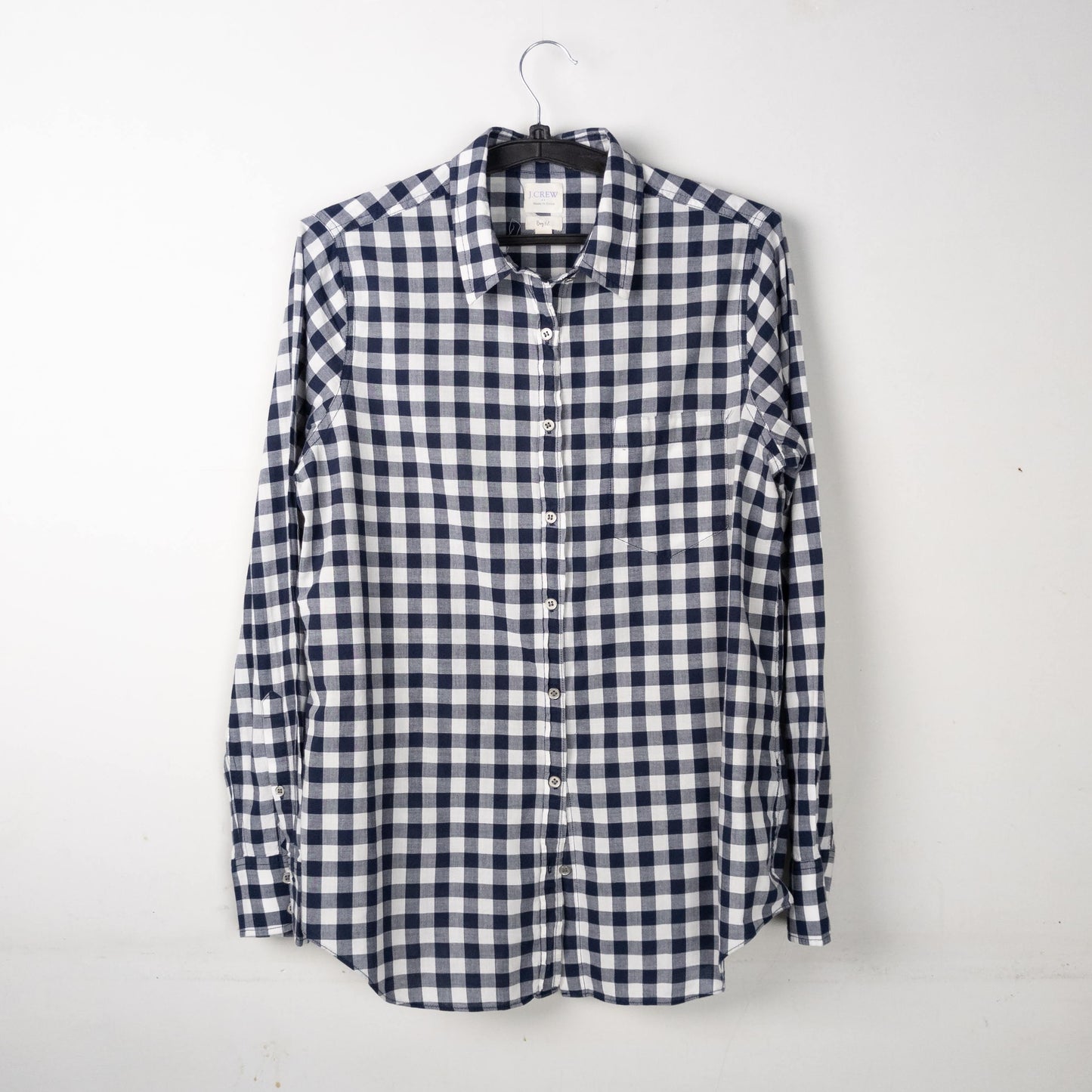 Gingham Button-Down Shirt