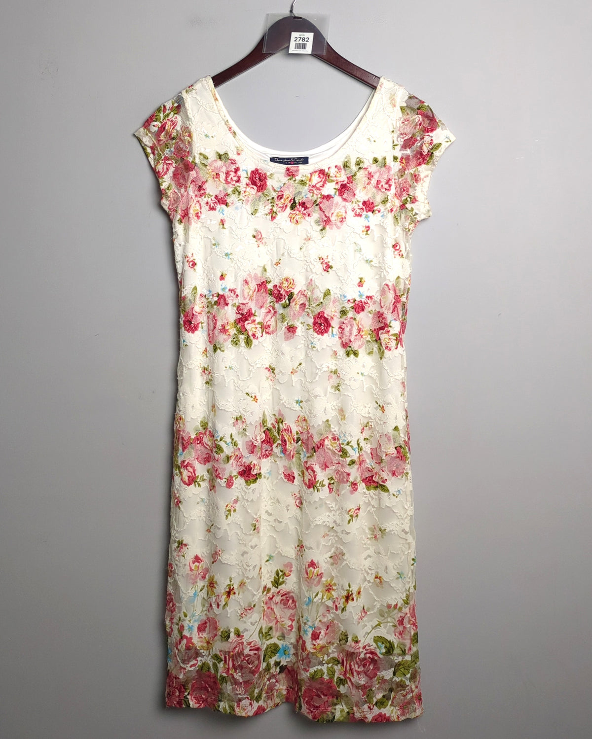 Denim Jeans & Casuals White Floral Dress
