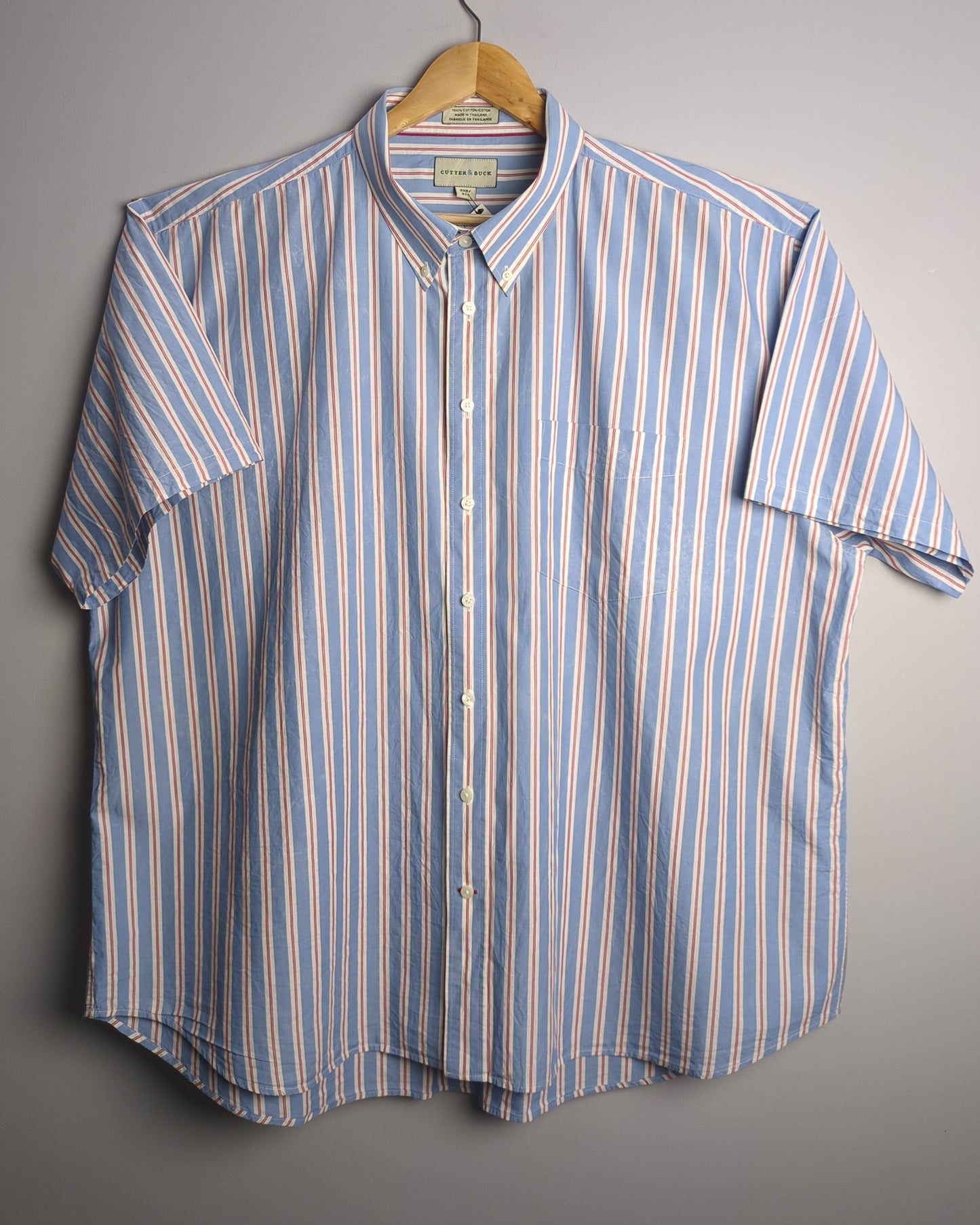 Cutter & Buck Blue Button-Down Shirt