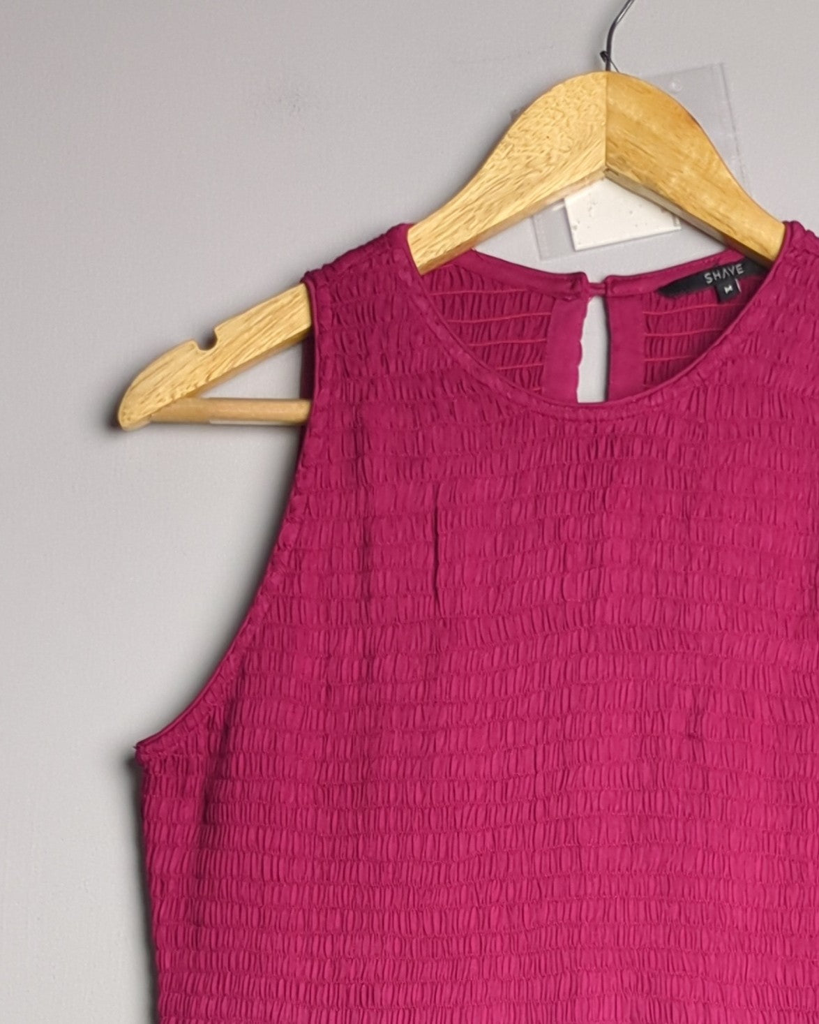Shaye Wine Smocked Dress