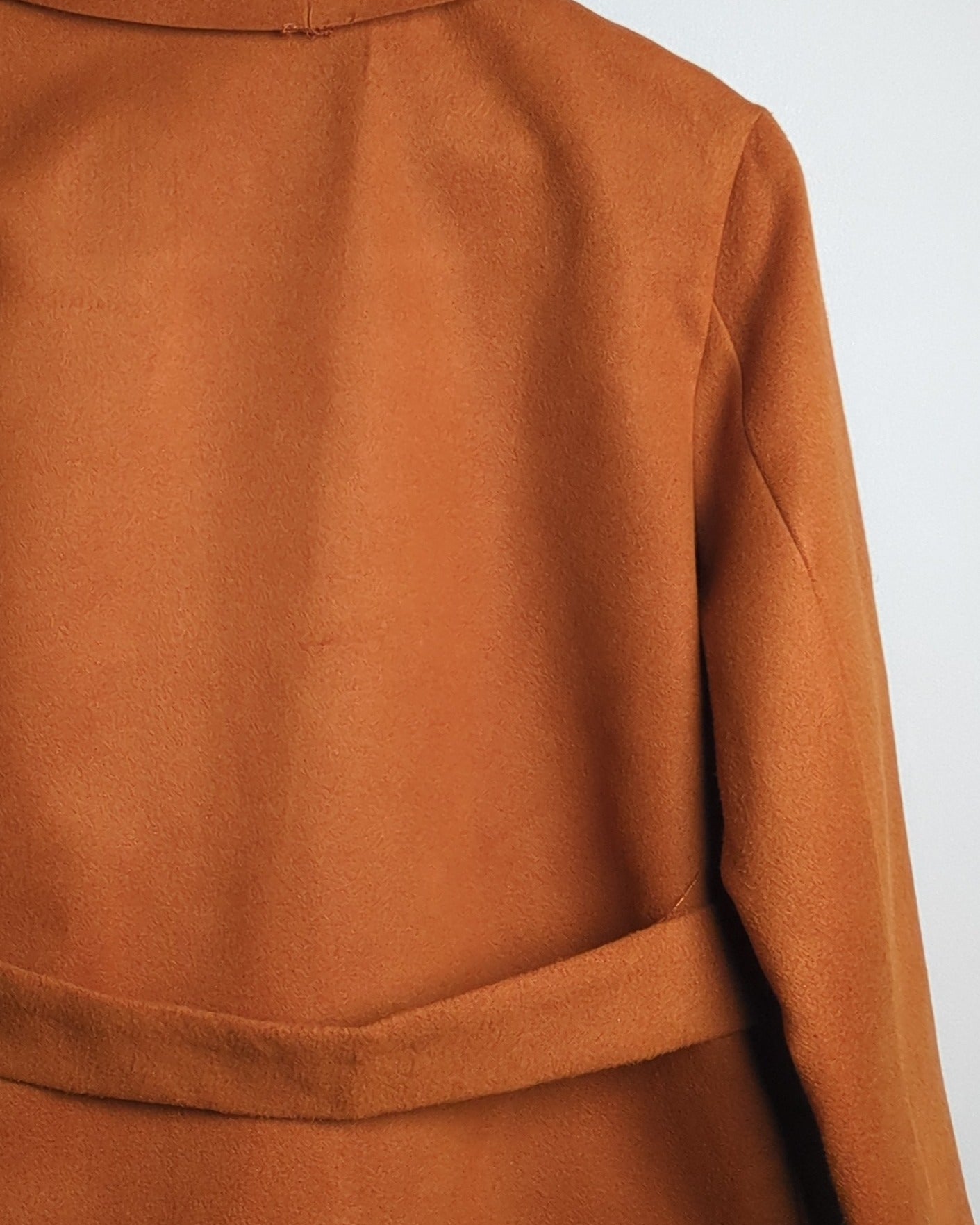 Shein Brown Wrap Coat