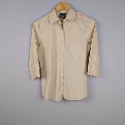 Solid Button Up Shirt