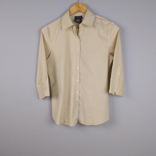 Solid Button Up Shirt