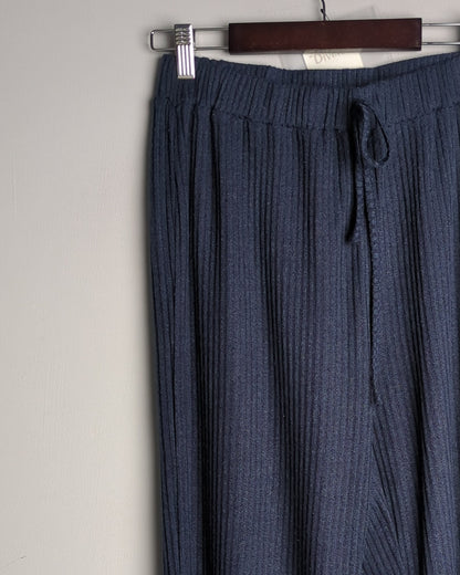 Urbanic Blue Ribbed Trousers