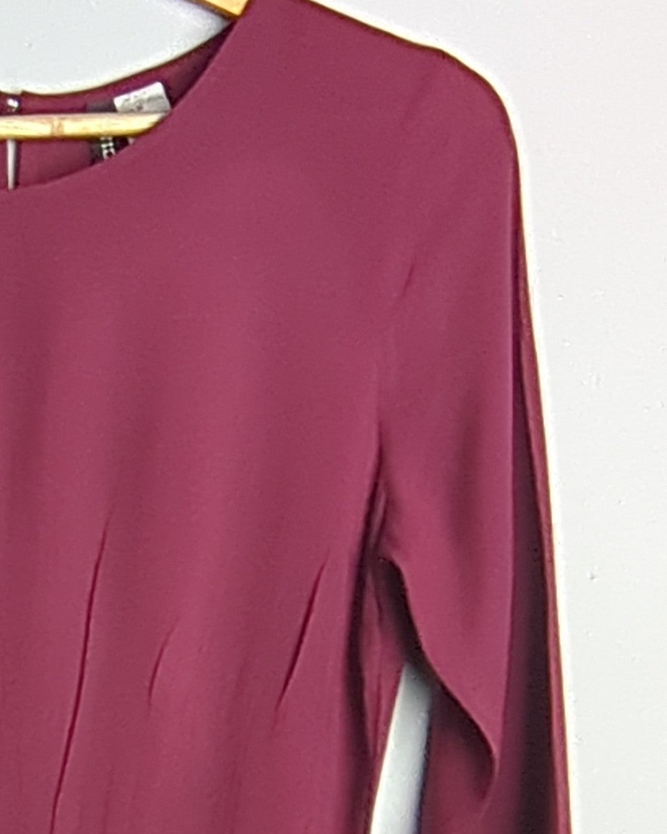 H&M Wine Shift Dress