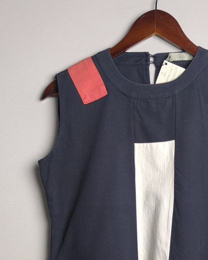Rareism Blue Colorblock Dress
