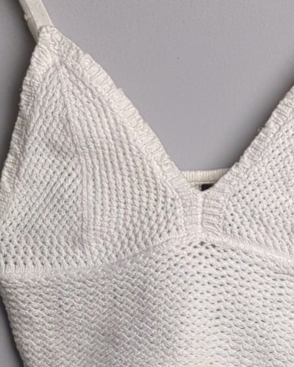 H&M Divided White Knit Bralette