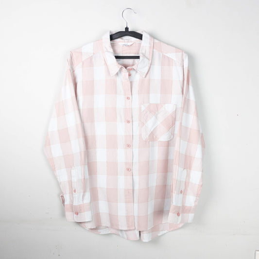 Baby Pink - White Checkered Shirt