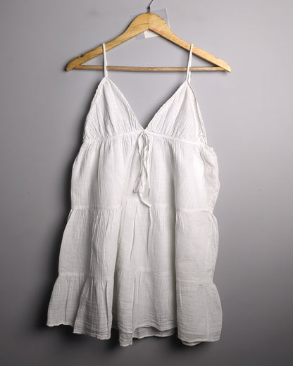 Zara White Tiered Cami