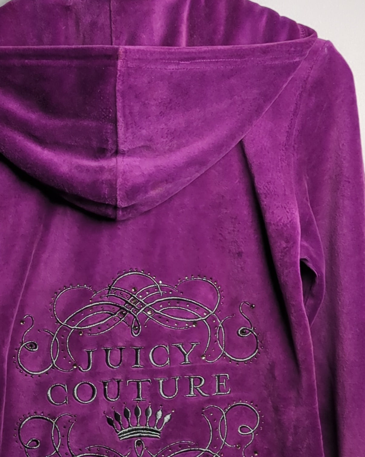 Jump Couture Purple Velour Hoodie