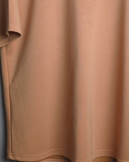 Velvet Premium Beige Crewneck Coord Set