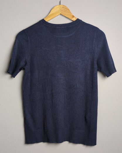 M&S Blue Knitted Top