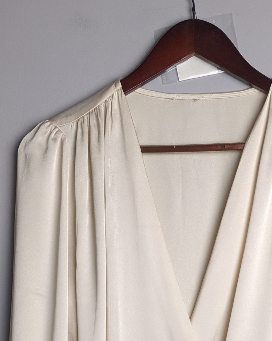Beige Satin Blouse