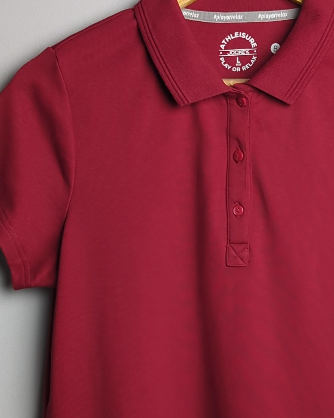 Jockey Wine Polo Shirt