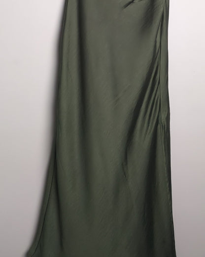 Zara Green Satin Dress