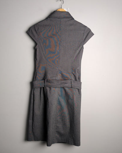 Dianyali Gray Shirt Dress