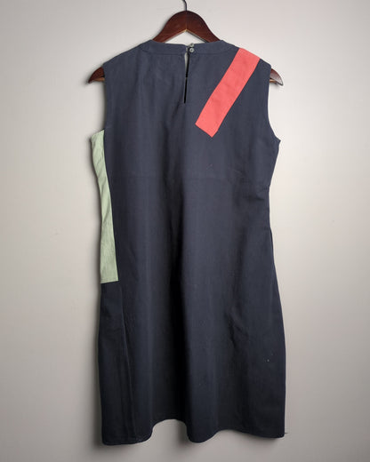Rareism Blue Colorblock Dress