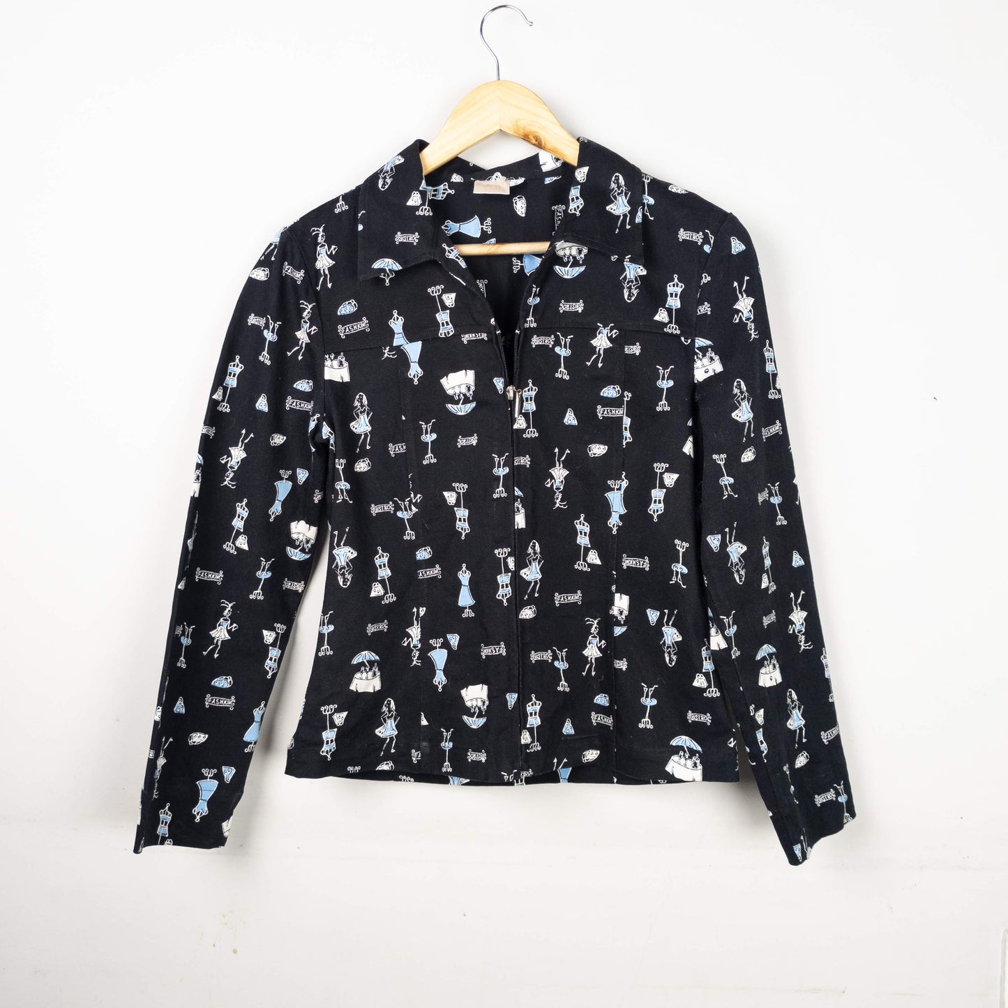 Printed Zip-Up Jacket