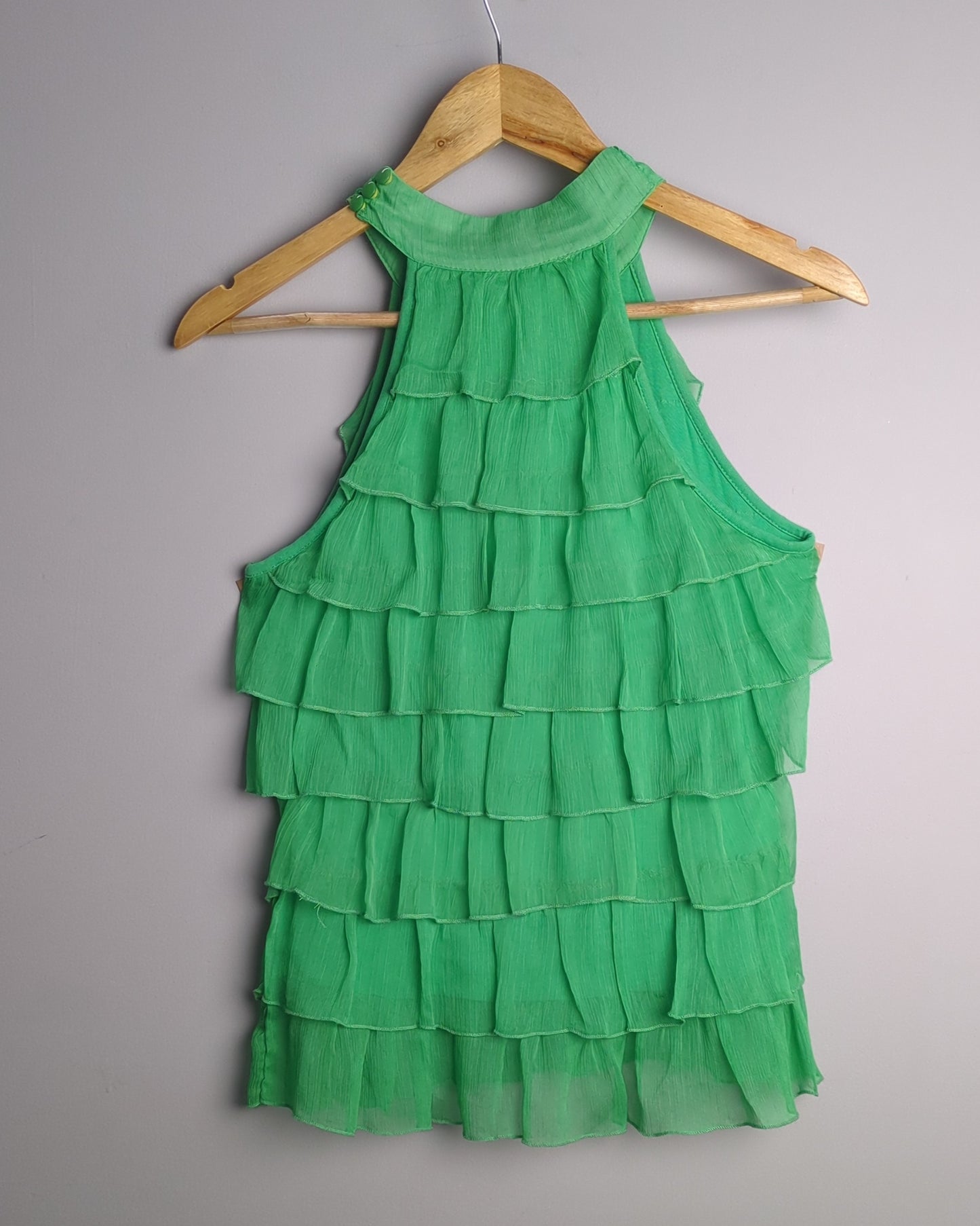 Nichi Green Ruffled Halter