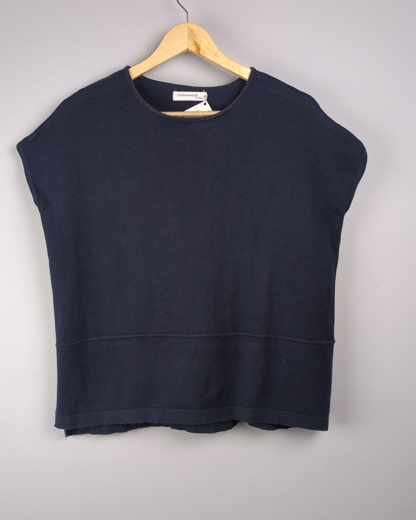 Cotton World Blue Top - Stained