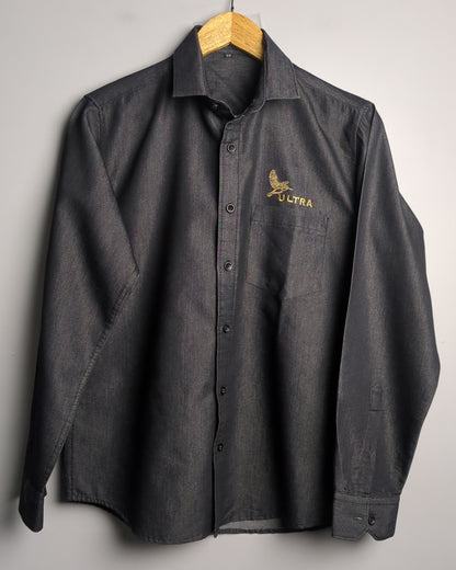Gray Button-Down Shirt
