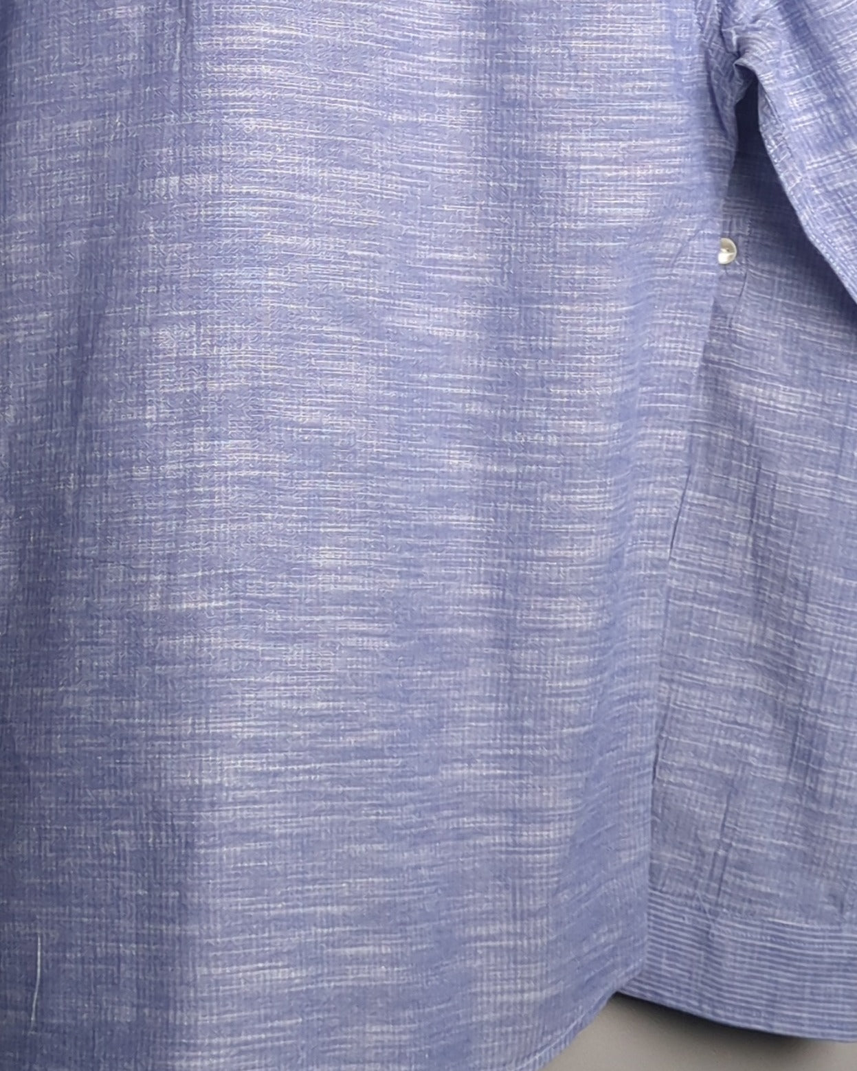 Fabindia Blue Mandarin Shirt