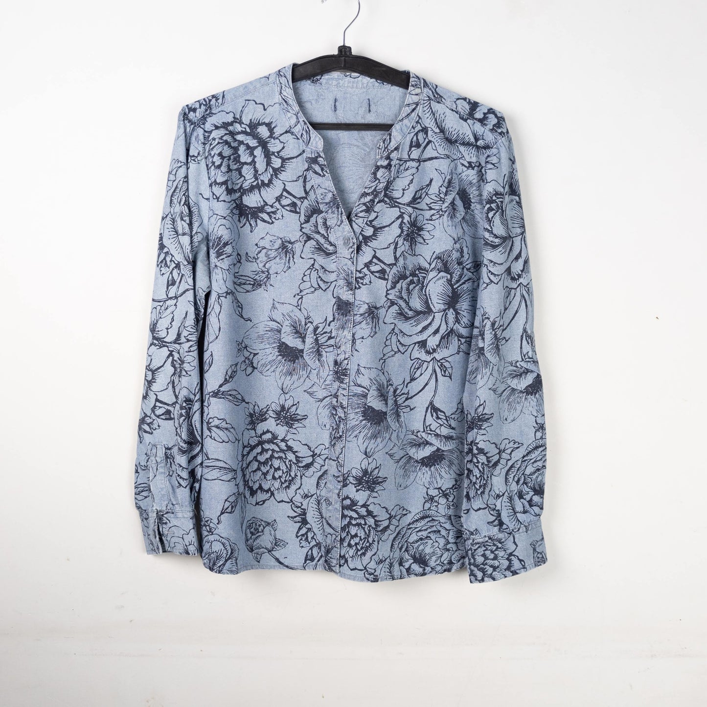 Floral Print Long Sleeve Blouse