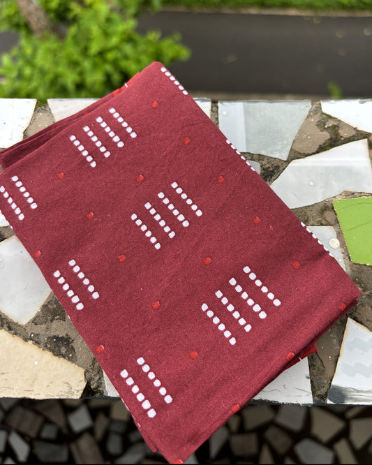 Wine Dotted Bandana