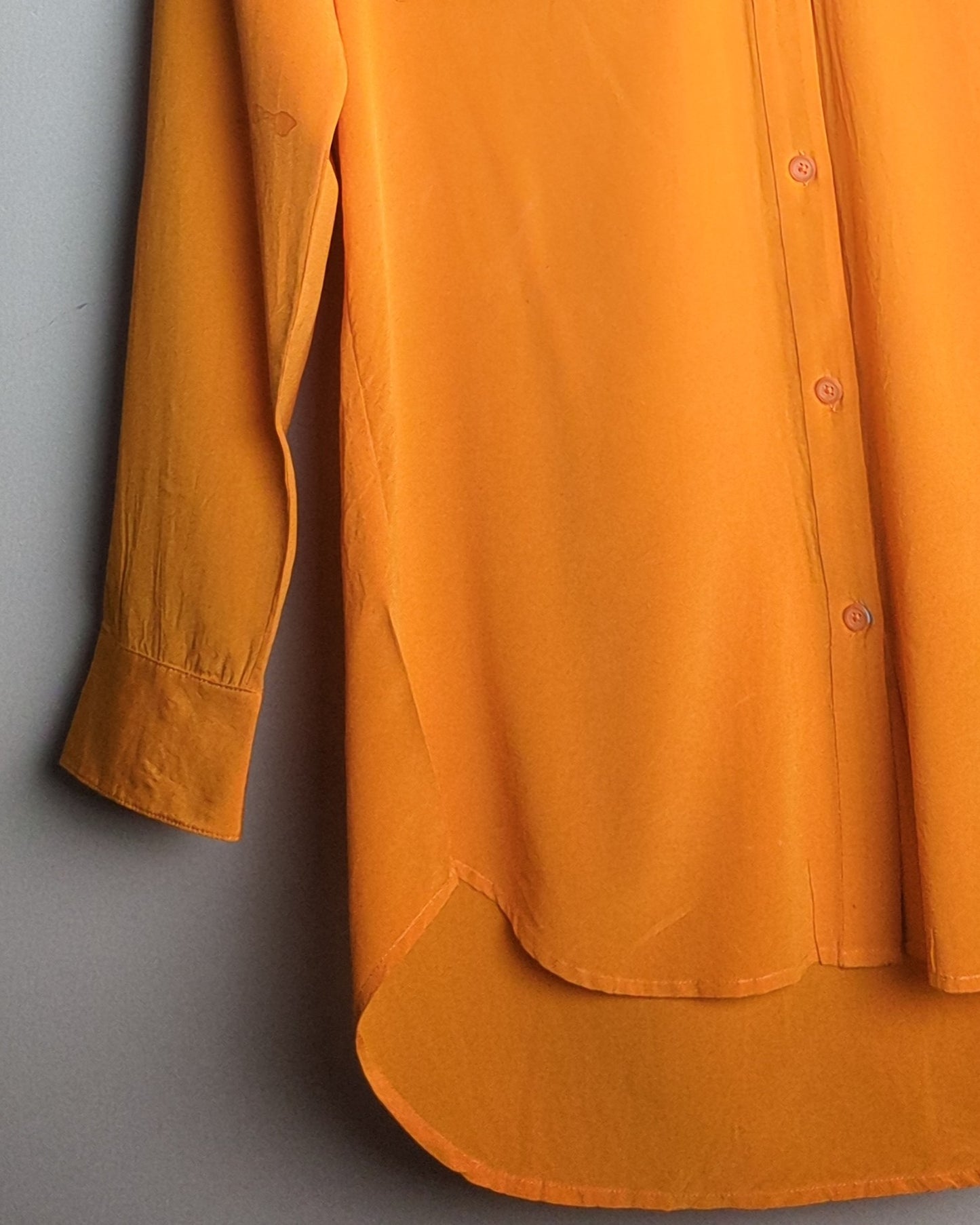 DKNY Orange Button-Down Blouse
