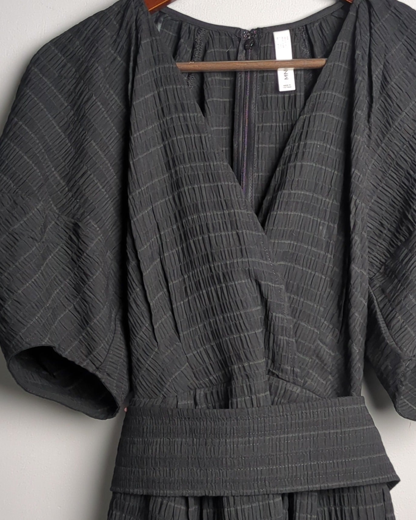 Mng Black Wrap Dress