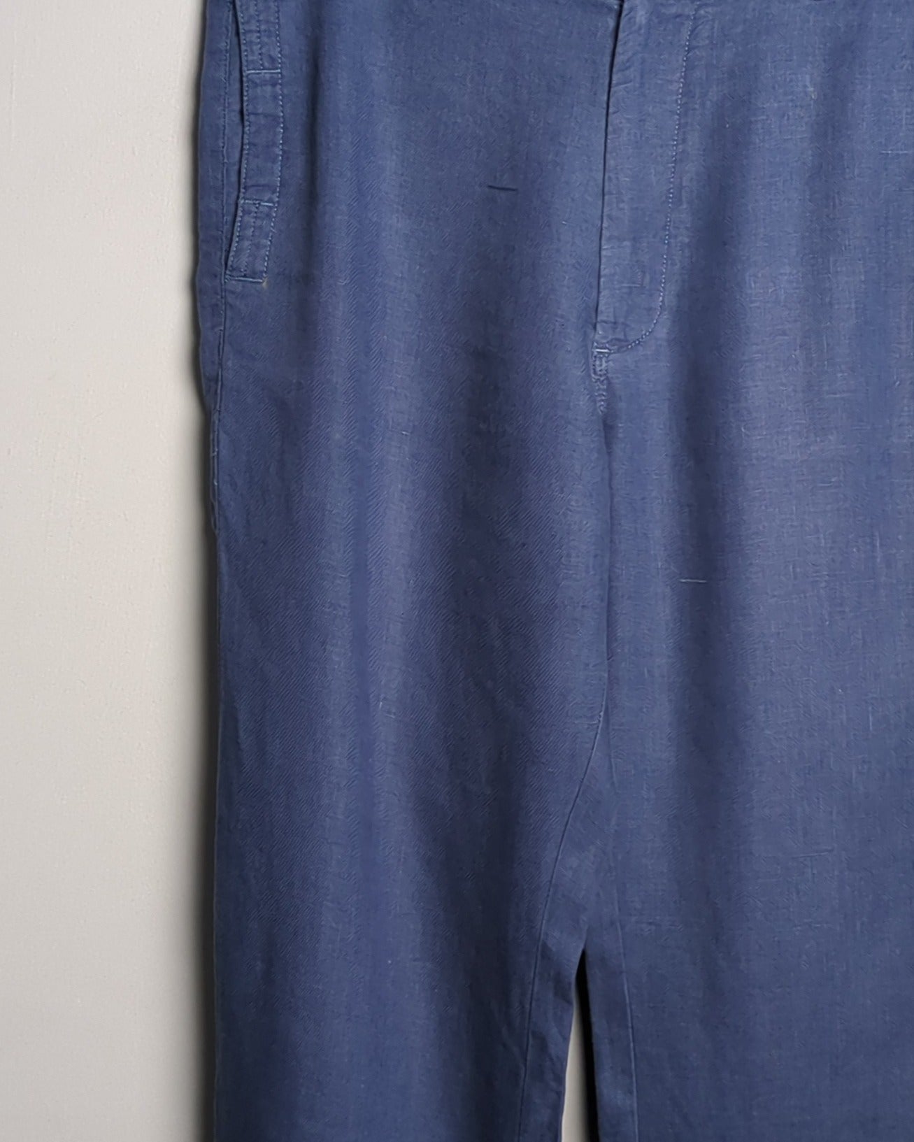 Cotton World Blue Linen Trousers