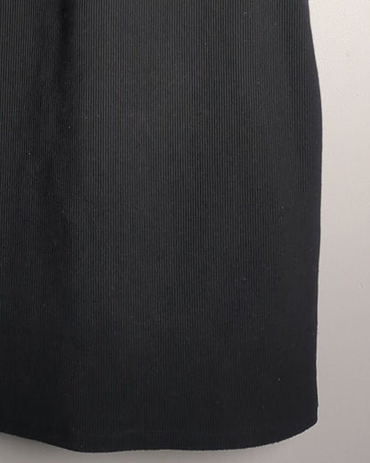 Forever 21 Black Ribbed Dress