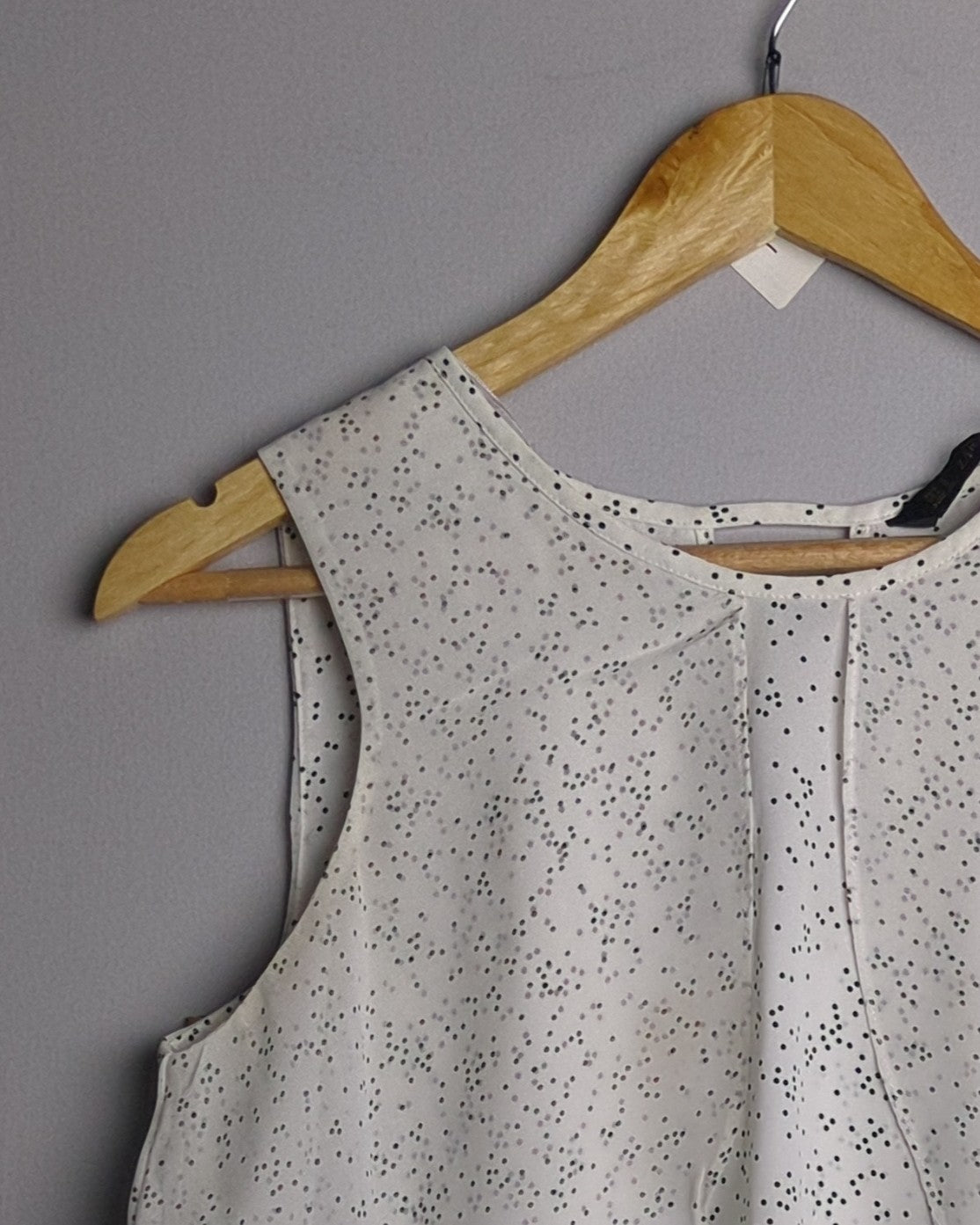 Zara Basic White Layered Blouse