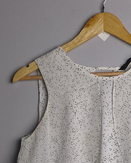Zara Basic White Layered Blouse