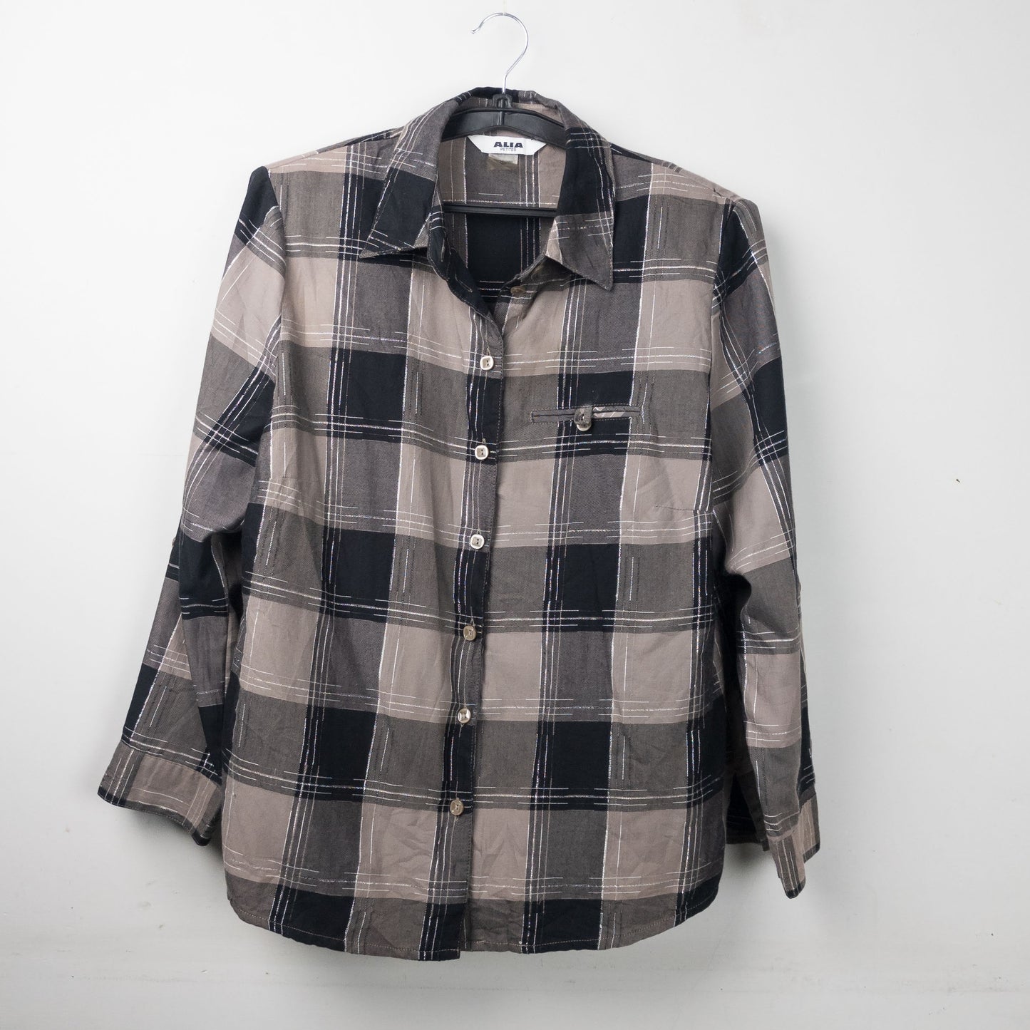Plaid Button-Down Shirt
