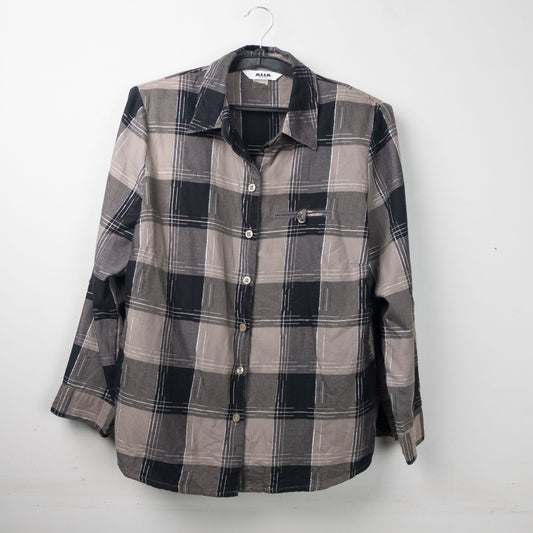 Plaid Button-Down Shirt
