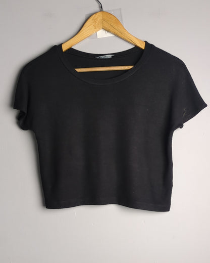 Zara Black Crop Top
