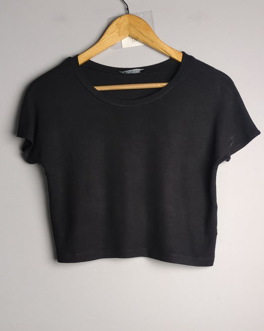 Zara Black Crop Top