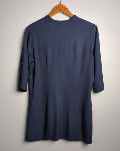 Cottonworld Blue Button Tunic